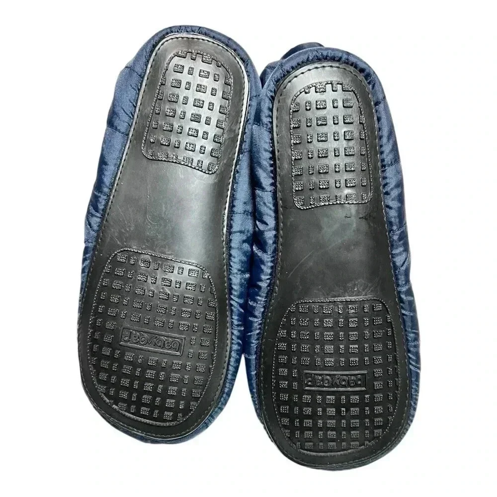 Boys Gap Quilted Lined Slippers Booties Toddler Size 10 Navy Blue NWT Unisex
